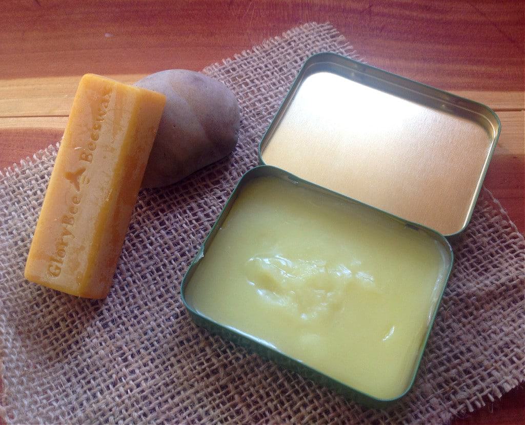 Homemade lip balm