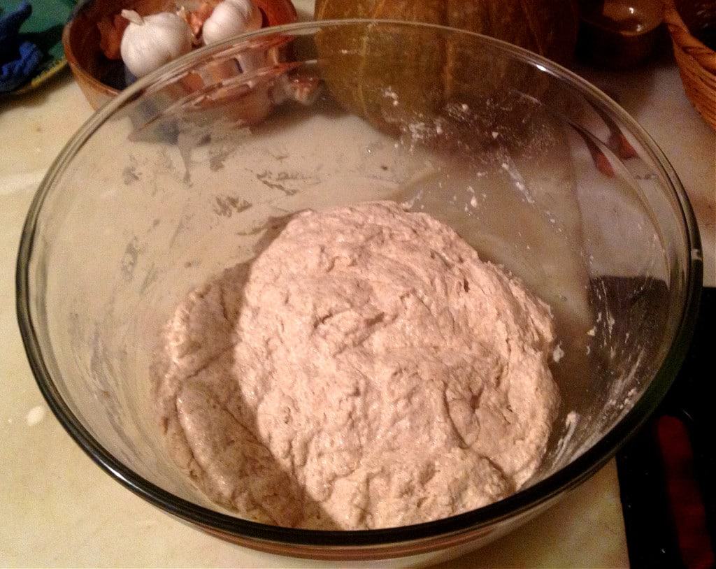 no knead sourdough stir together dough