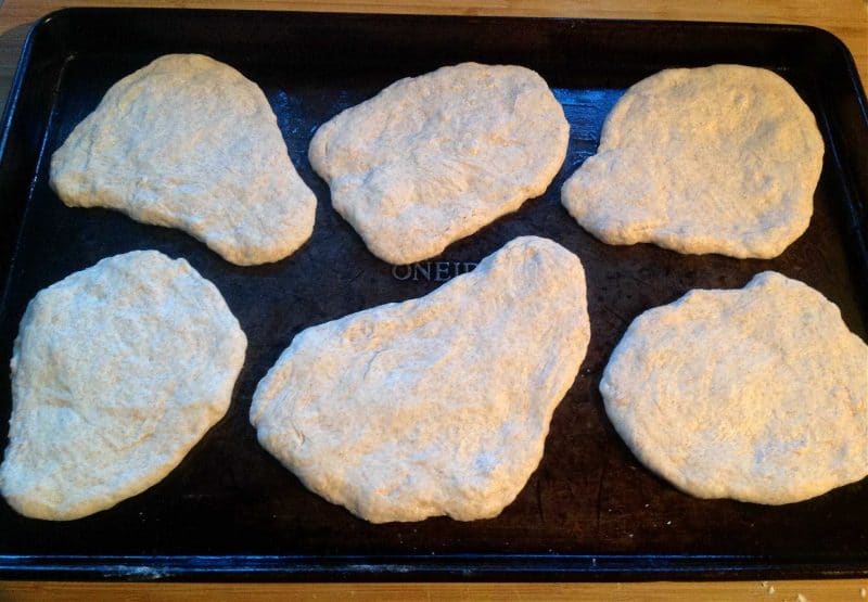 sourdough naan bread