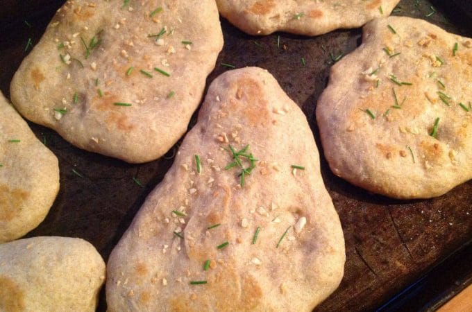 garlic sourdough naan