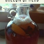 A gallon of homemade mead.