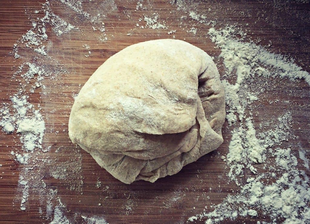 sourdough tortilla dough