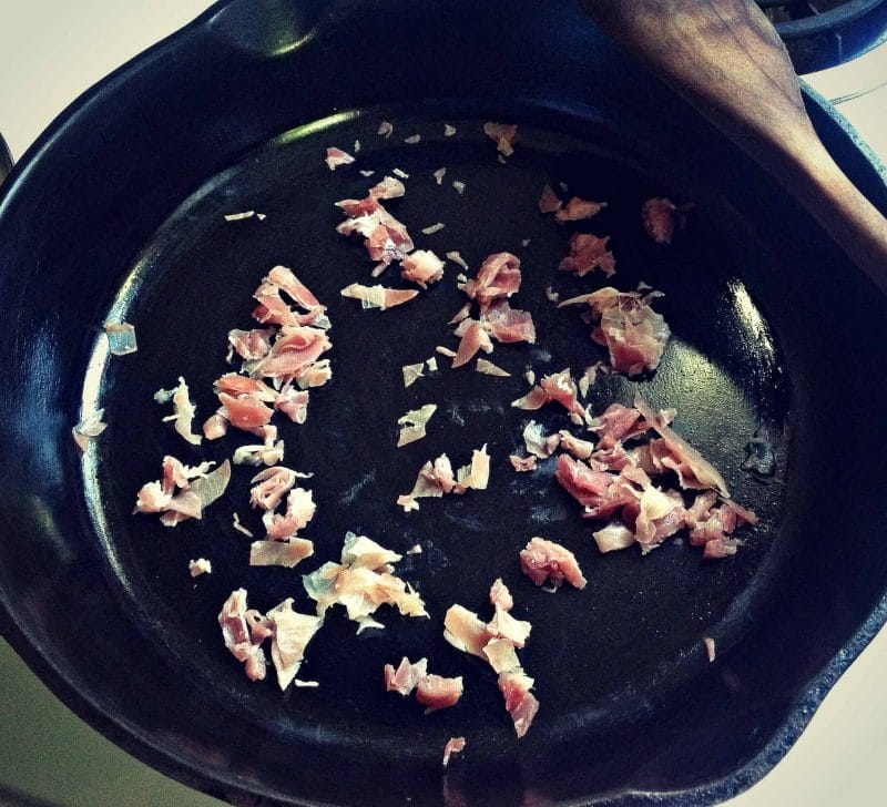 pancetta in pan