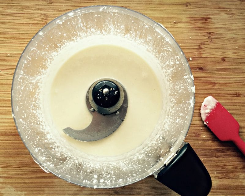 finished coconut butter in a food processor