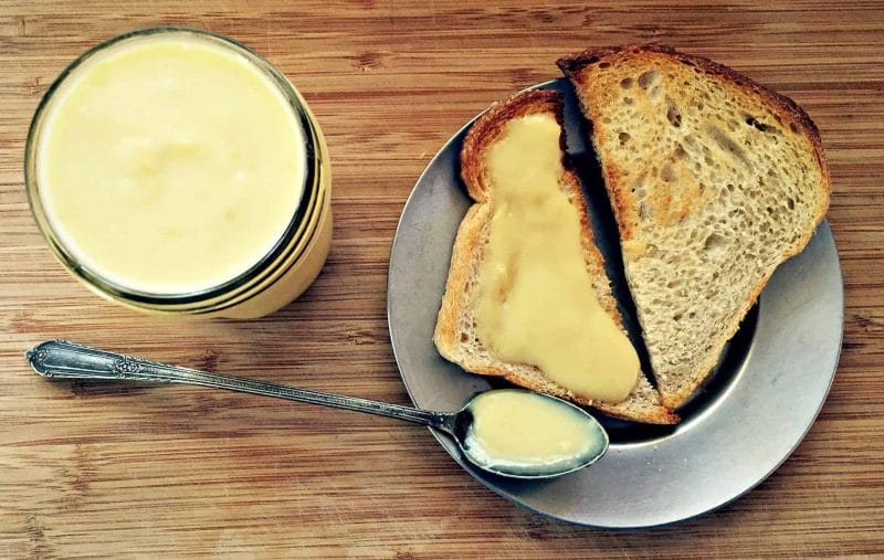 grapefruit curd on toast