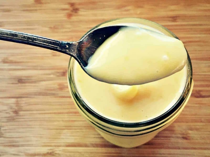 a spoonful of grapefruit curd