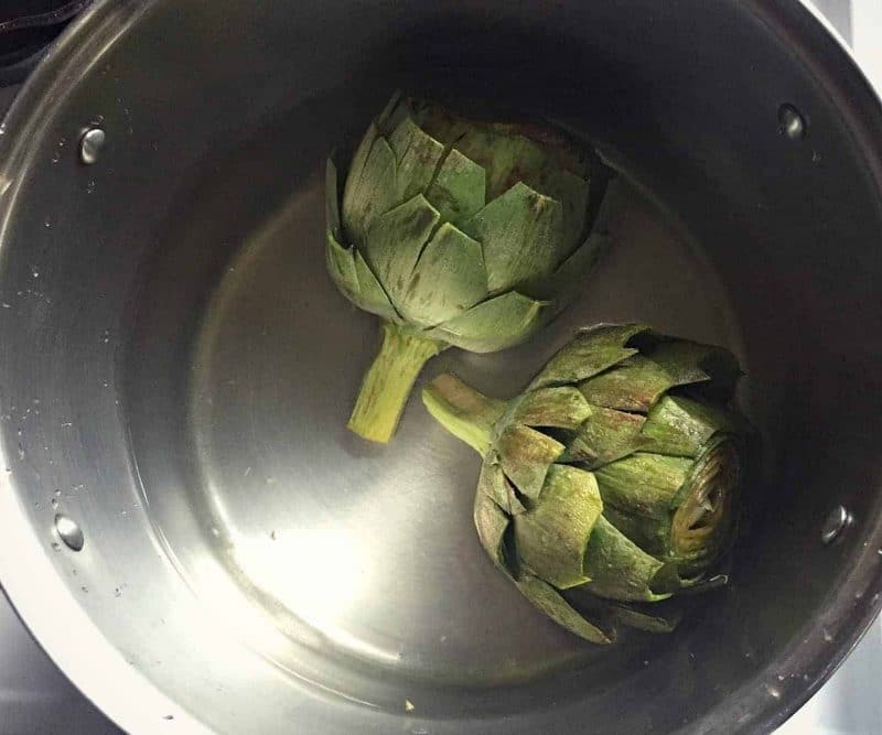 boil artichokes