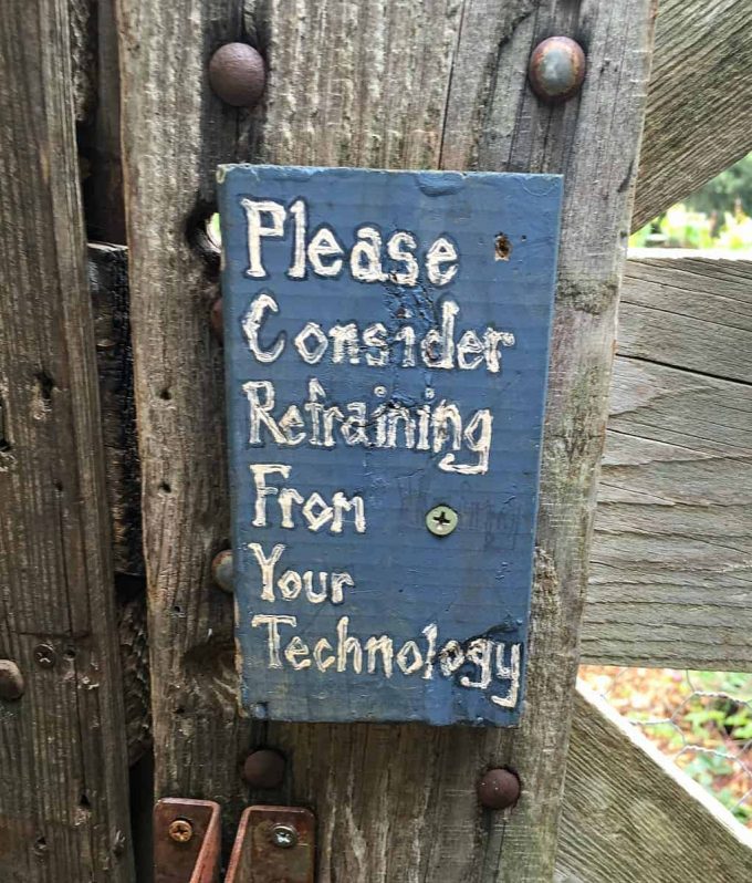 refrain from technology