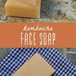 Several bars of homemade kombucha face soap.